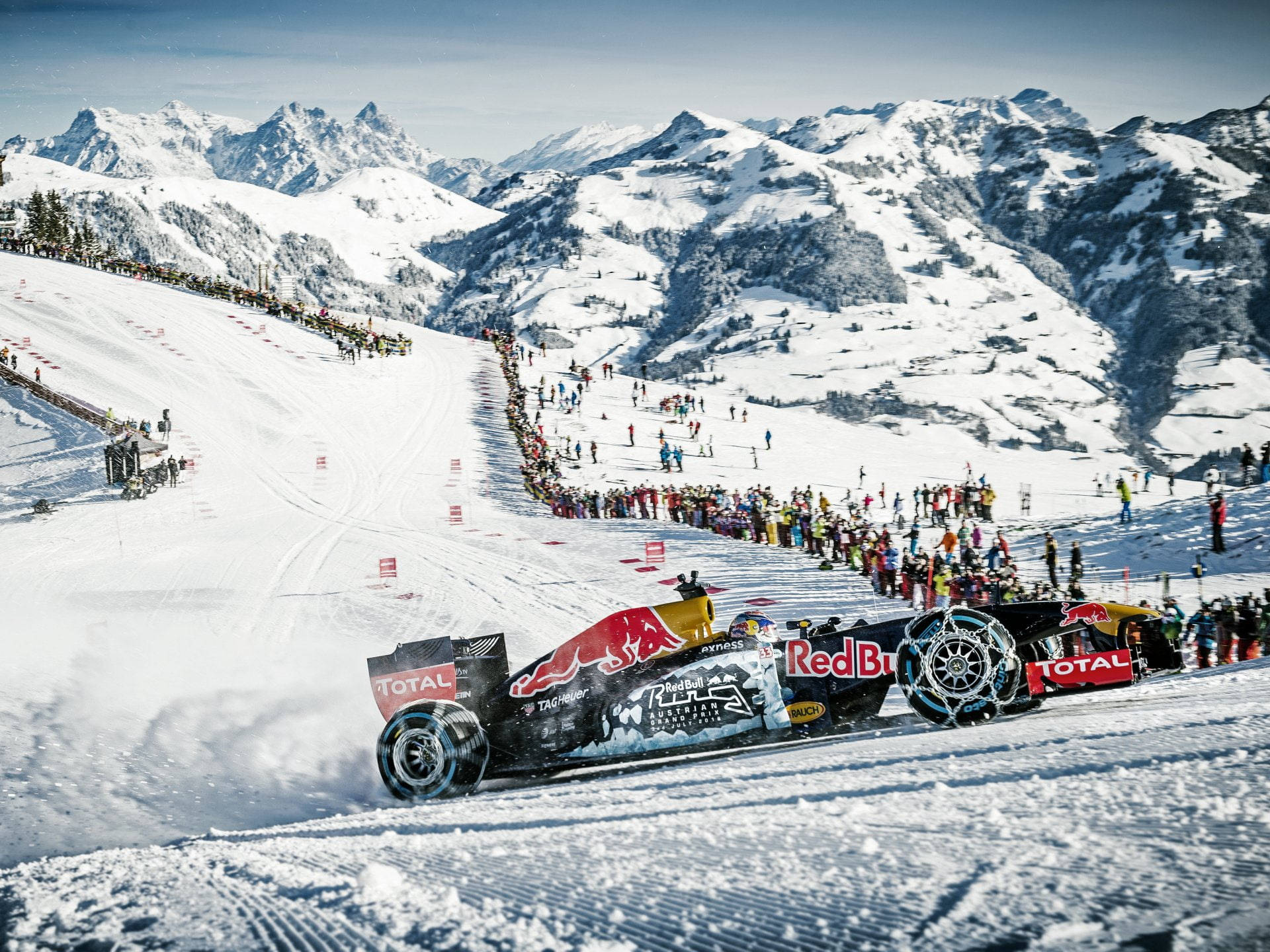 F1 Snowy Race Track Wallpaper