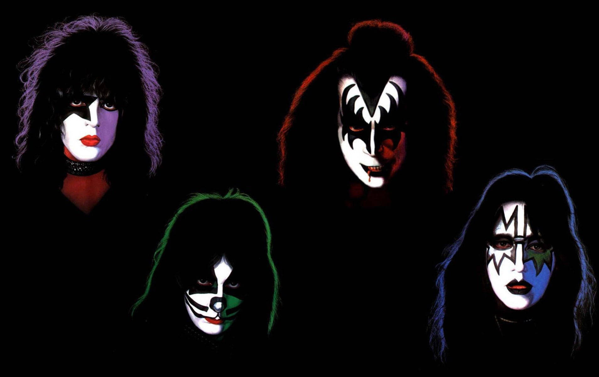 Face Of Kiss Band Members Wallpaper