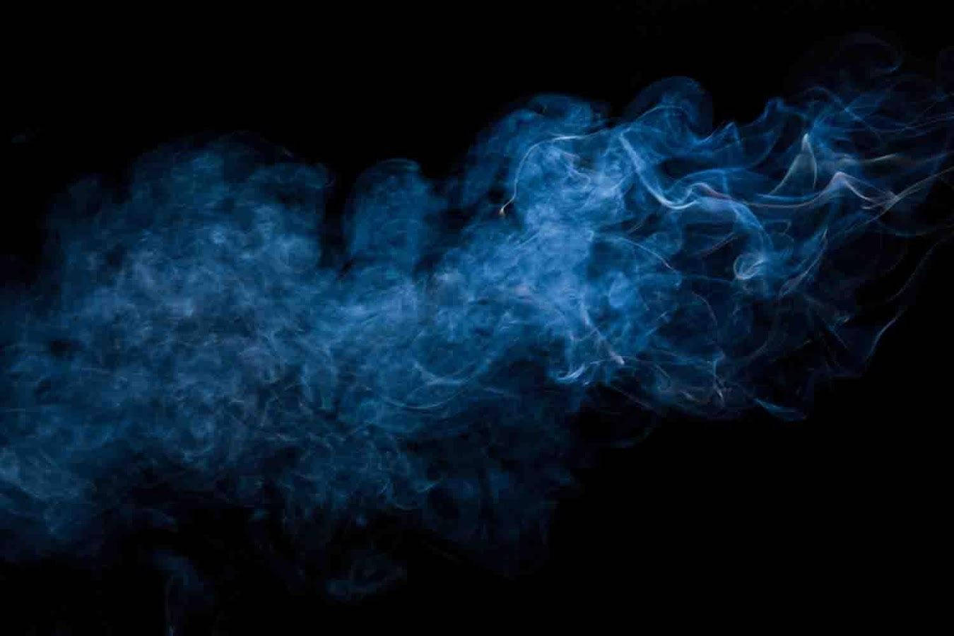 Fading Blue Smoke Wallpaper