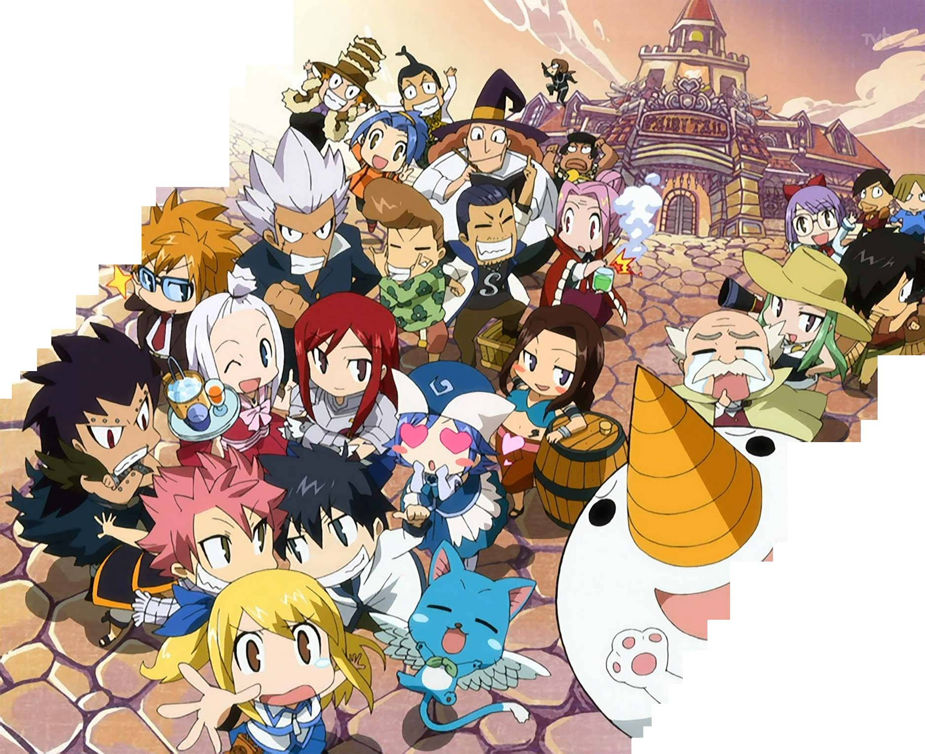 Fairy Tail Chibi Characters Wallpaper