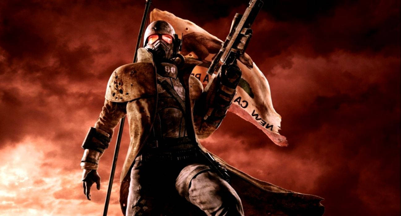 Fallout New Vegas Courier Red Sky Wallpaper