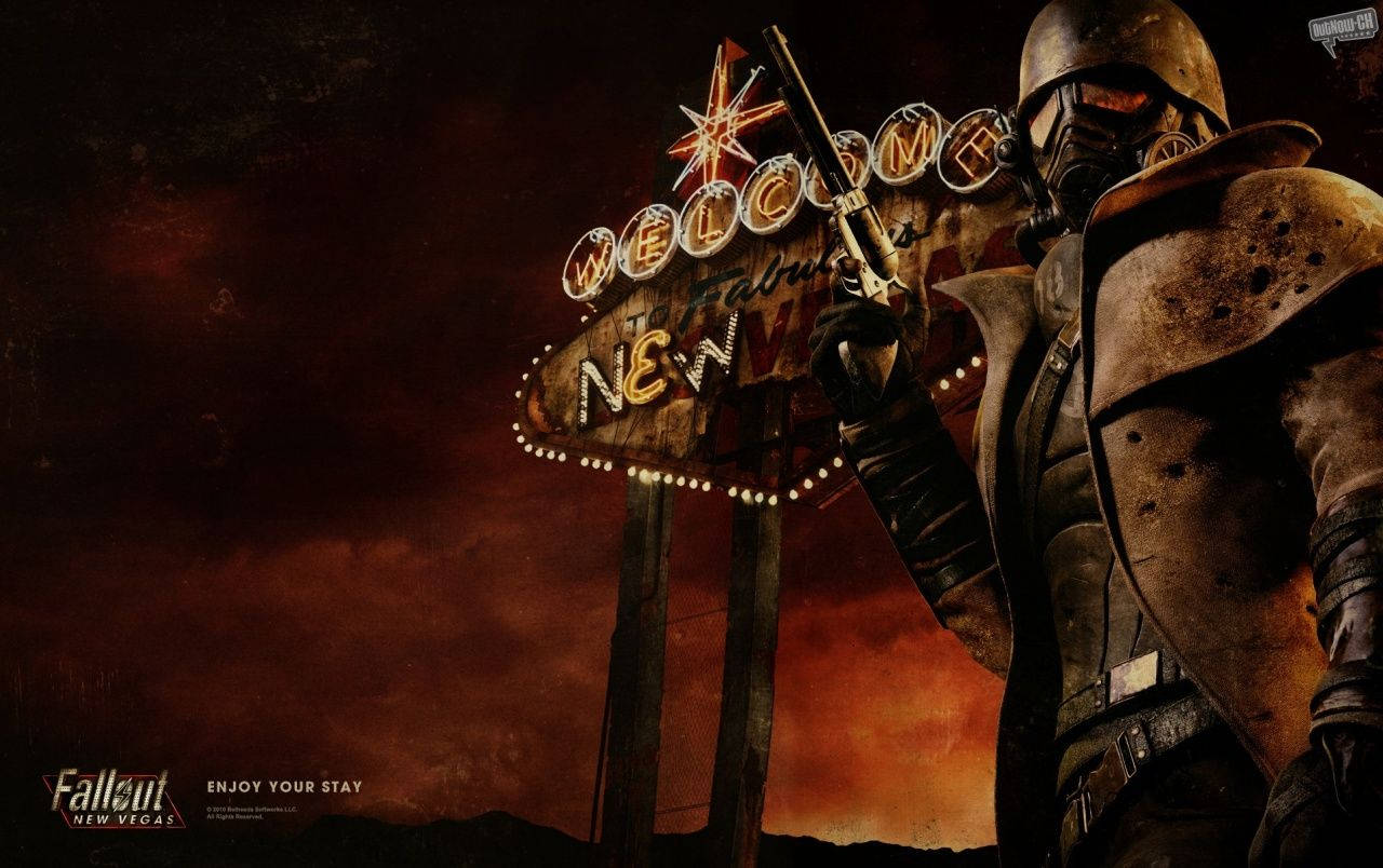 Fallout New Vegas Ncr Neon Sign Wallpaper