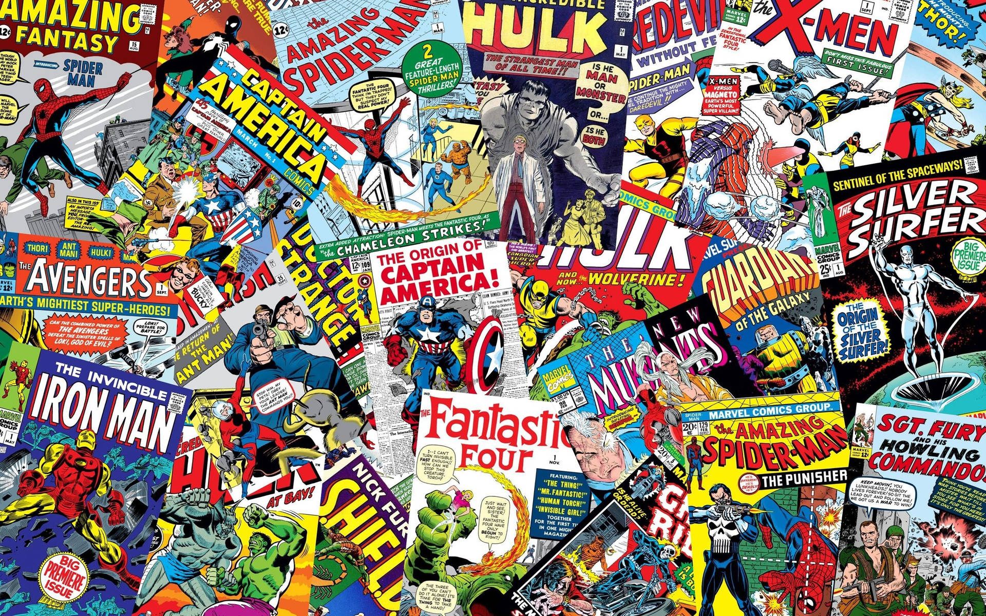 Famous Comic Book Collection Wallpaper