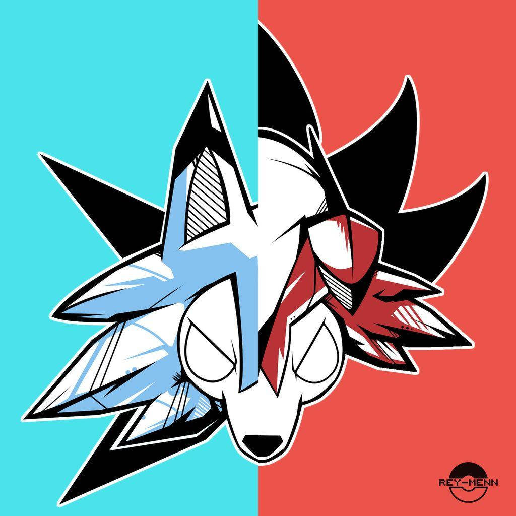 Fanart Lycanroc Form Heads Wallpaper