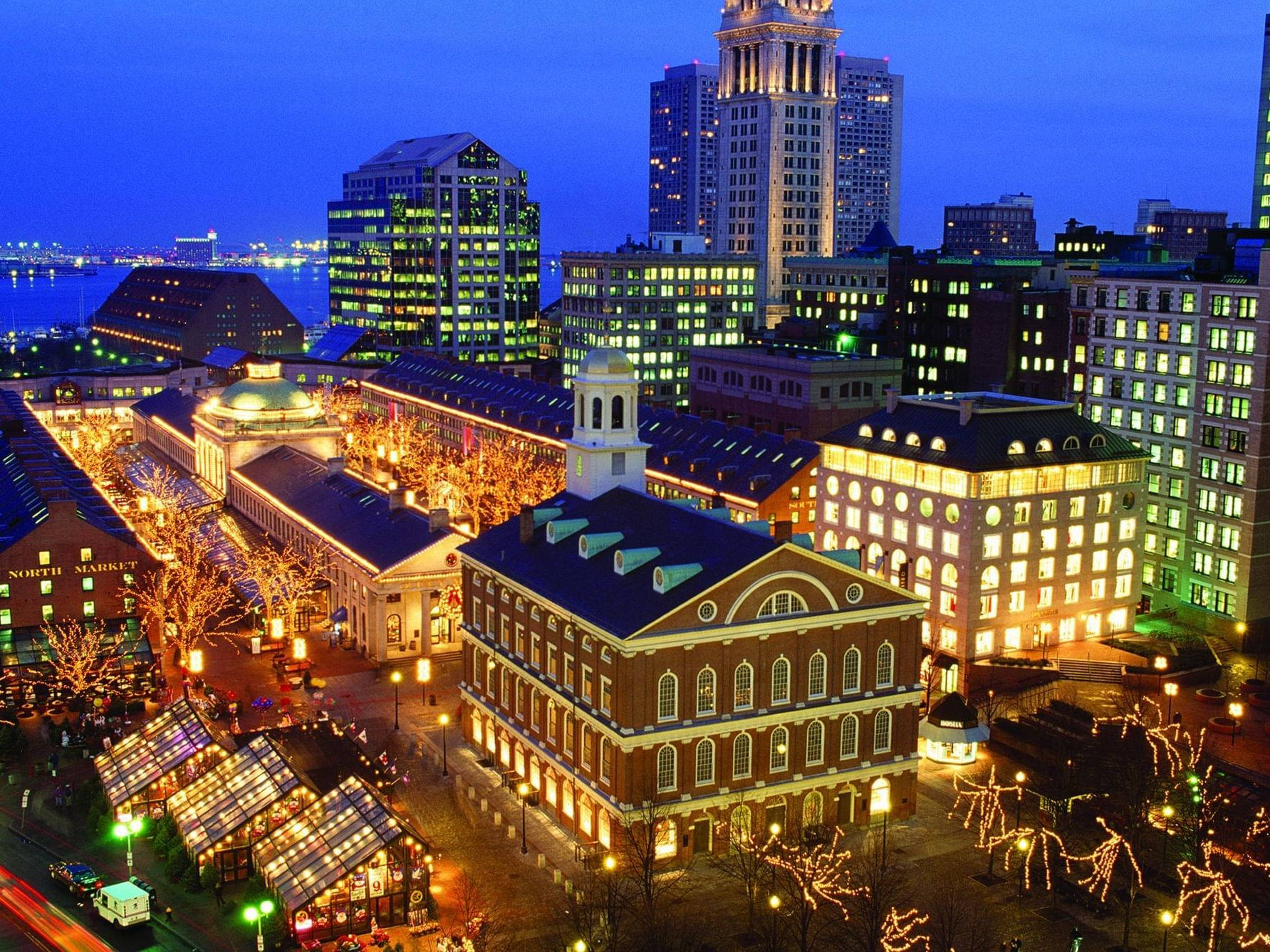 Faneuil Hall Marketplace In Massachusetts Wallpaper