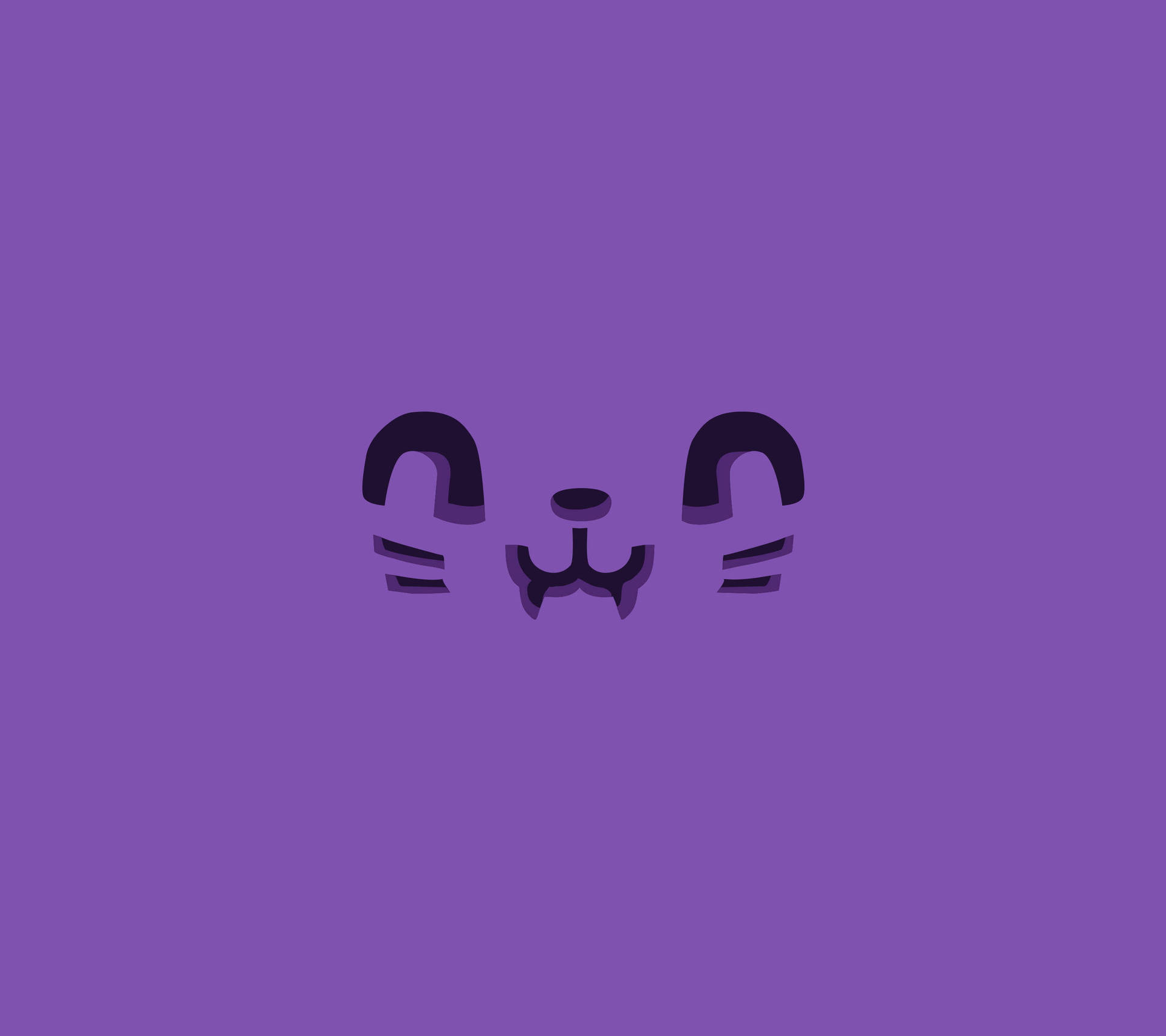 Fanged Mouth On Cute Purple Background Wallpaper