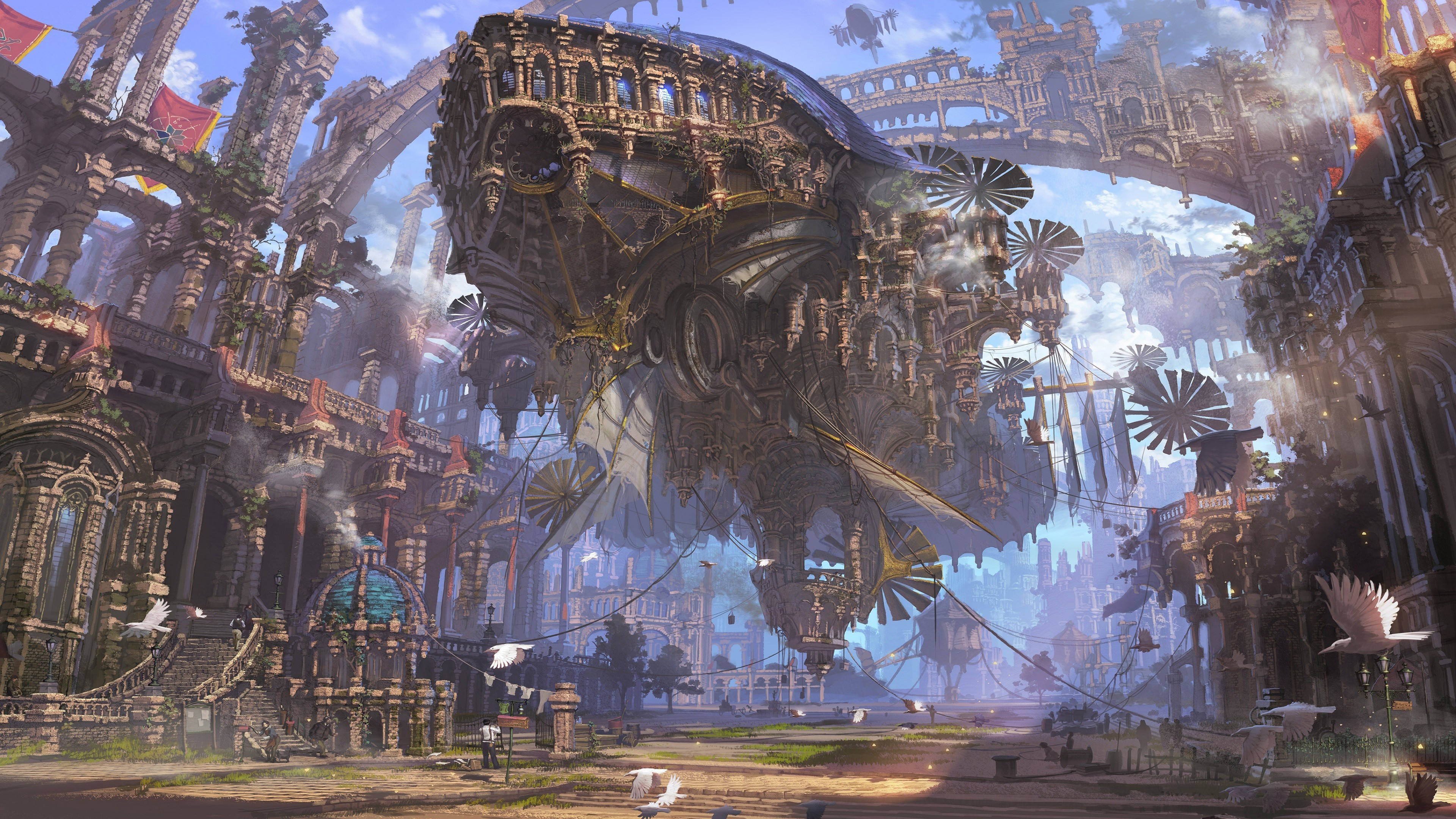 Fantastical Full 4k Steampunk Wallpaper