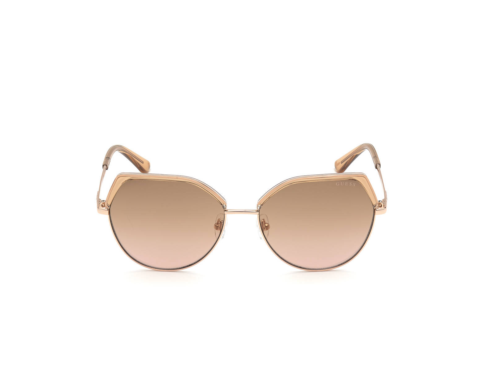 Fashionable Pair Of Guess Beige Sunglasses Wallpaper