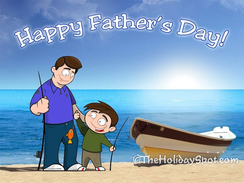 Father's Day Going Fishing Wallpaper