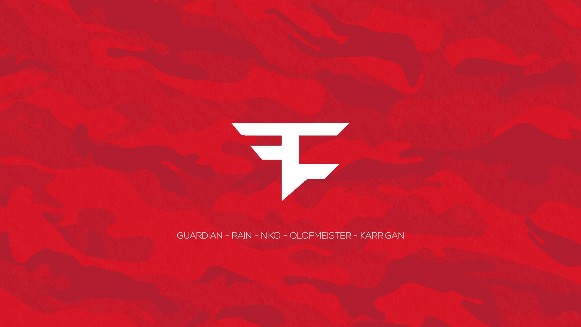 Faze Clan Red White Wallpaper