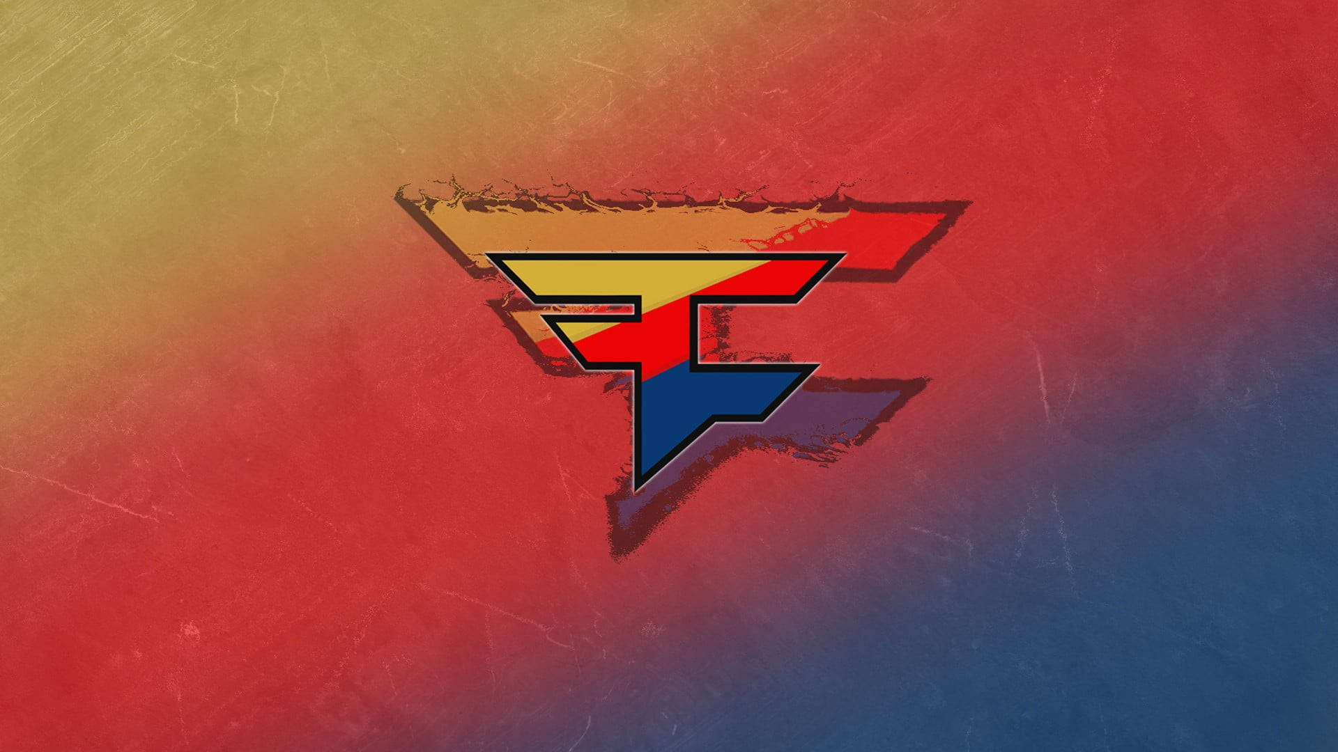 Faze Clan Yellow Red Blue Wallpaper