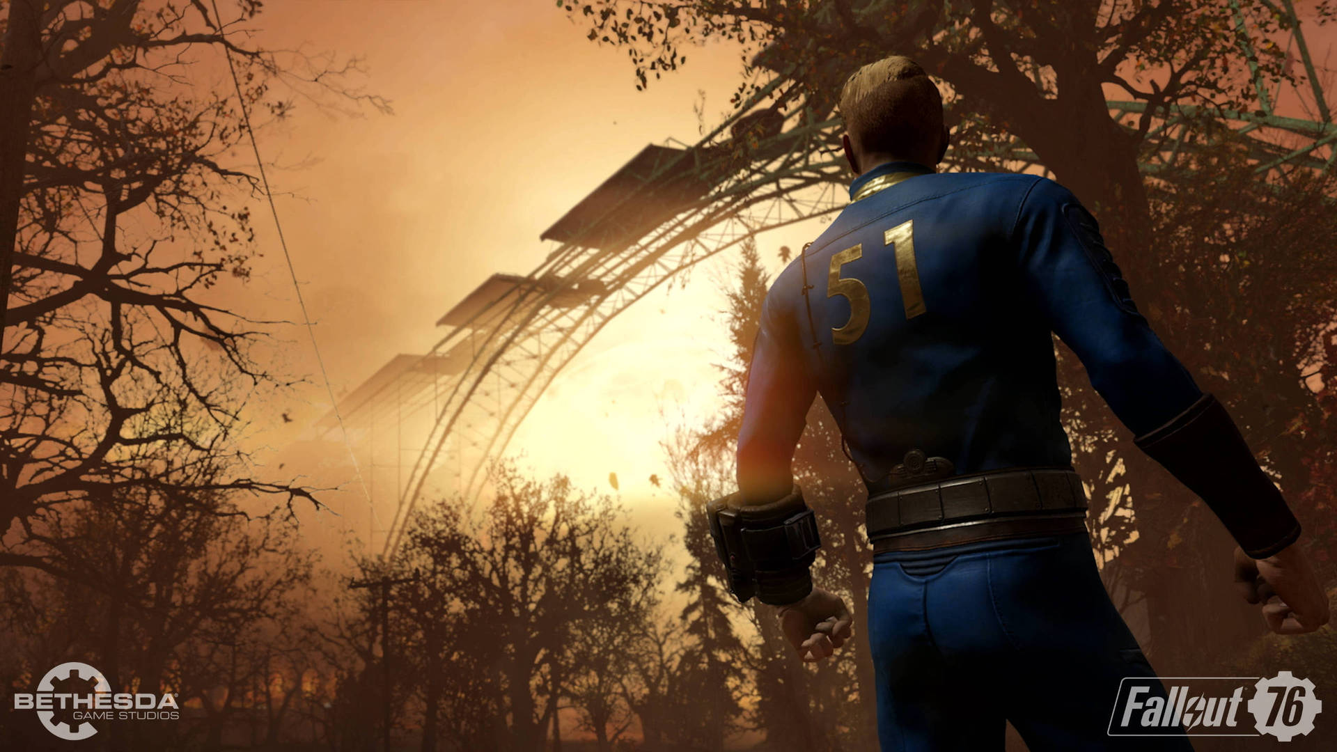Feel The Power Of Vault 51 In Fallout 76 Wallpaper