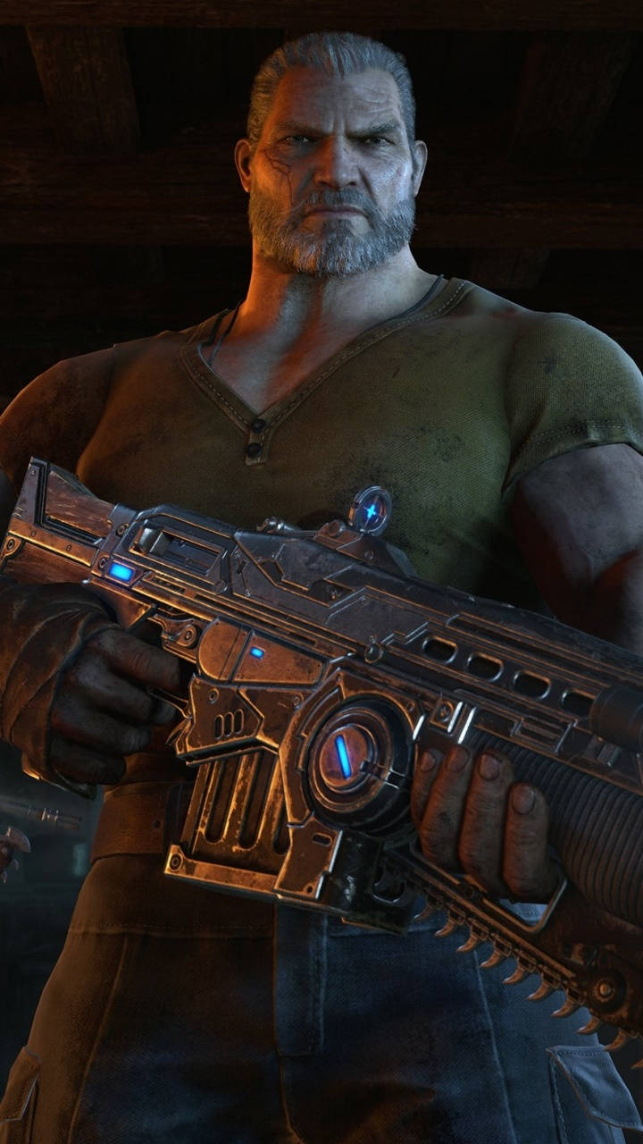 Fenix Holding Gun Gears 5 Phone Wallpaper