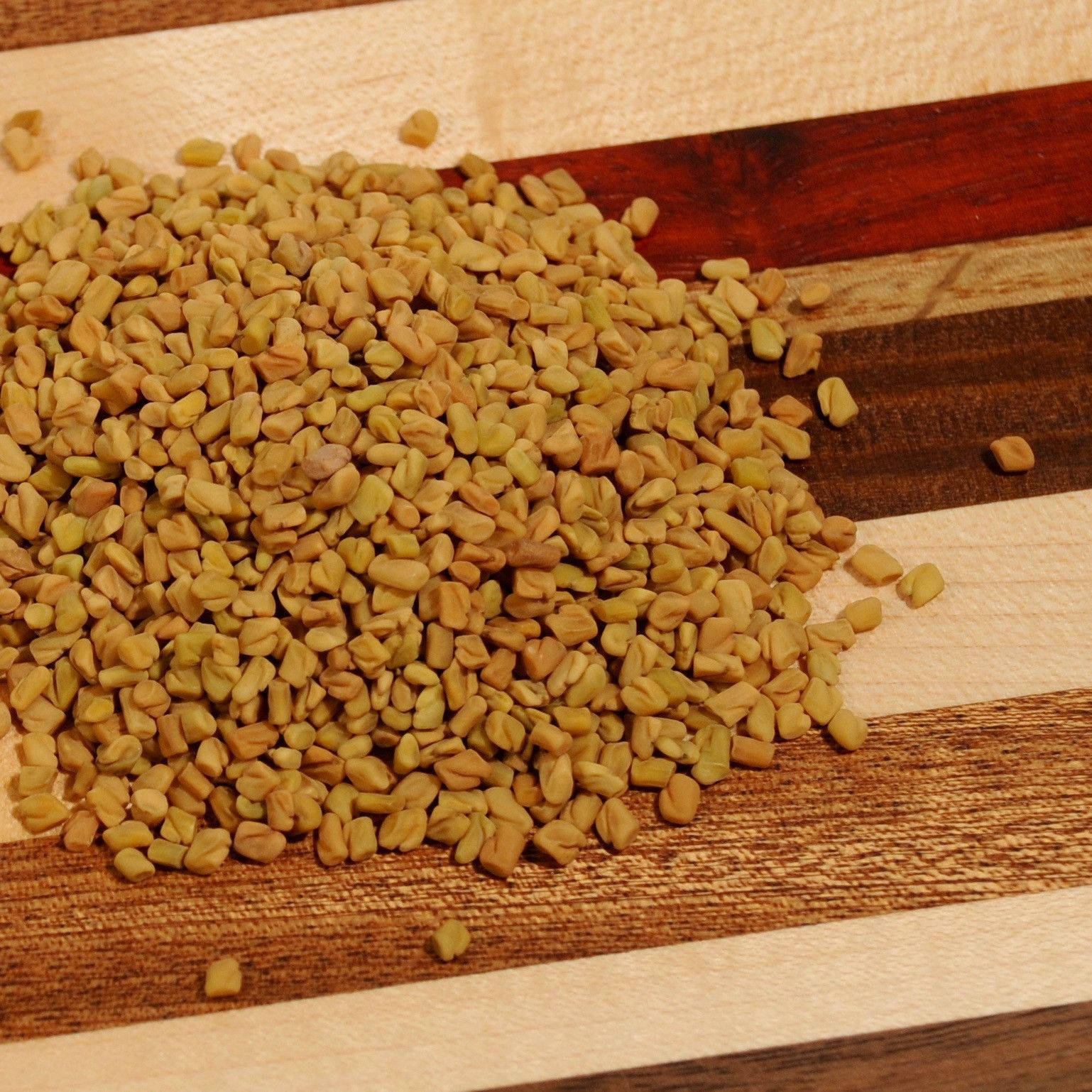 Fenugreek Seeds On Wood Wallpaper