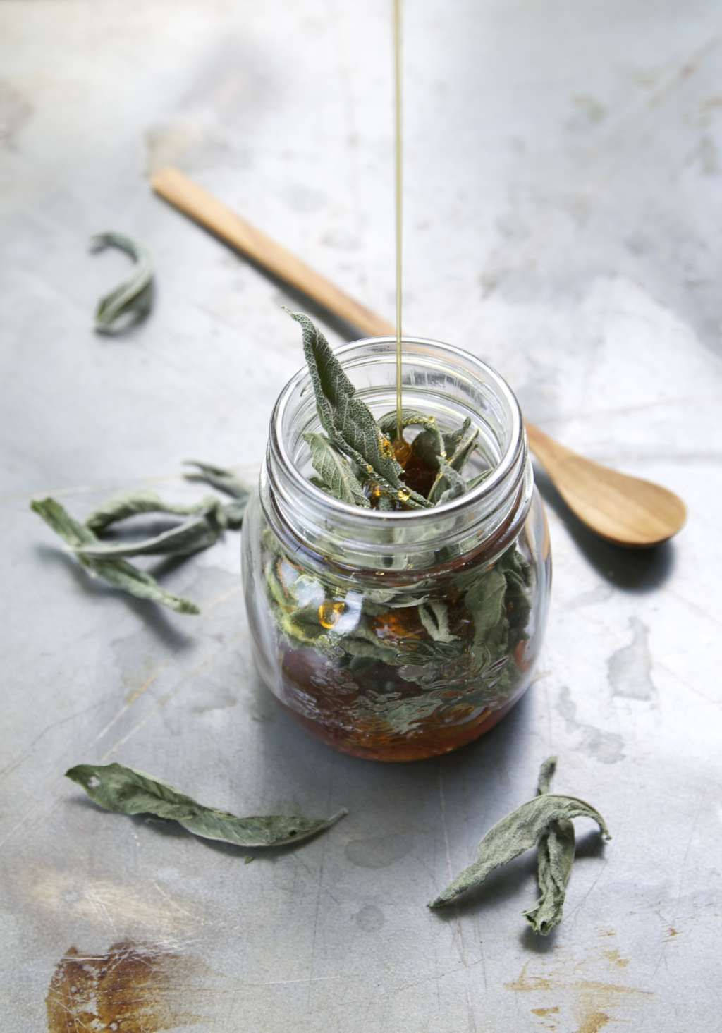 Fermented Sage In A Glass Jar Wallpaper