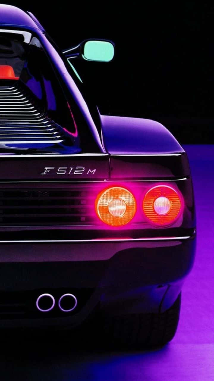 Ferrari F 512m Aesthetic Car Wallpaper