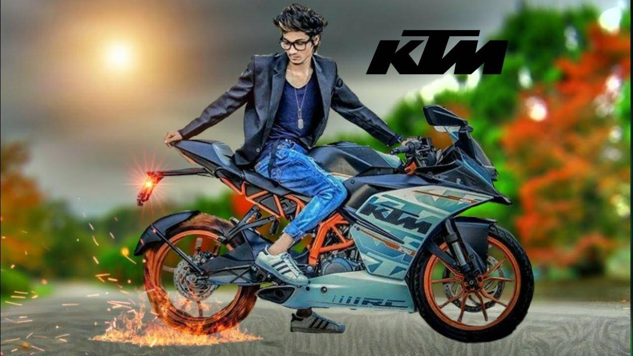 Fiery Wheel Rc 390 Ktm Bike Wallpaper