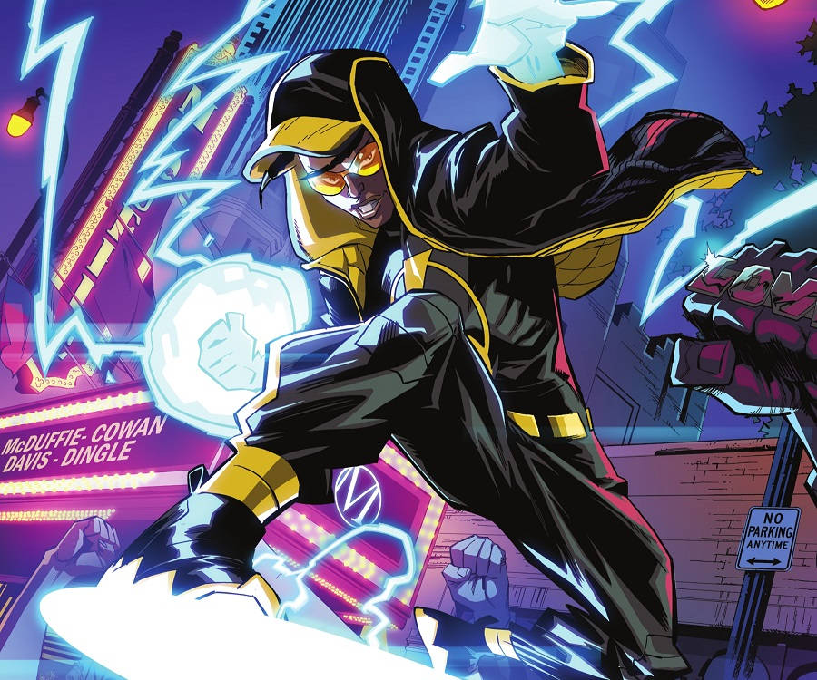 Fighting Static Shock Comic Art Wallpaper