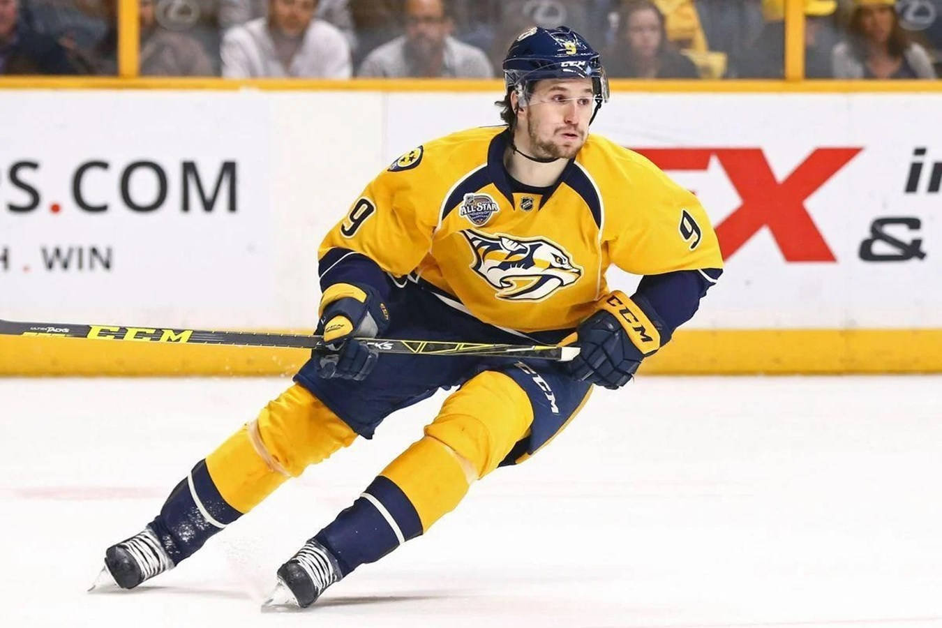 Filip Forsberg Nashville Predators Left Winger Wallpaper