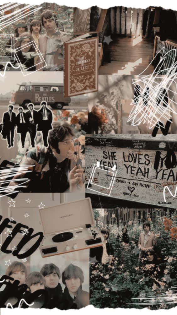 Find Your Own Unique Style With This Vintage Collage Wallpaper