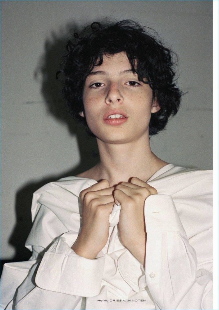 Finn Wolfhard Modeling Wallpaper