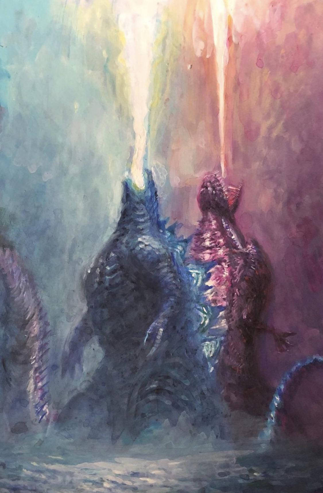 Fire Breathing Godzilla Wallpaper