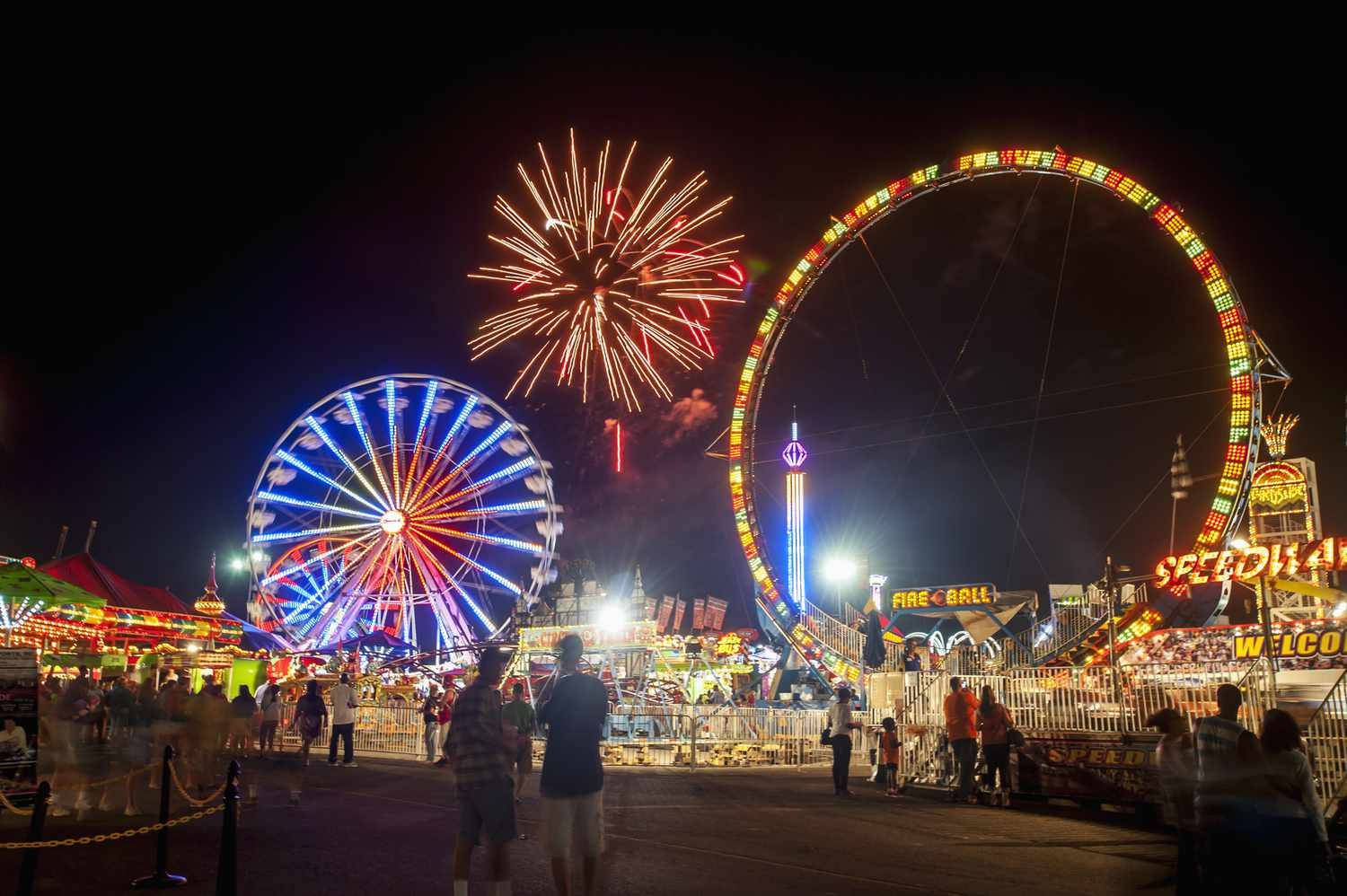 Fireworks At The Fair Wallpaper