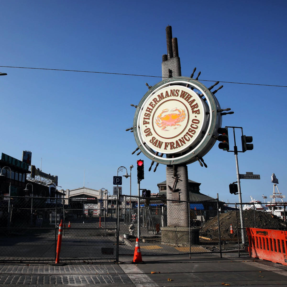 Fishermans Wharf Closed Gates Wallpaper