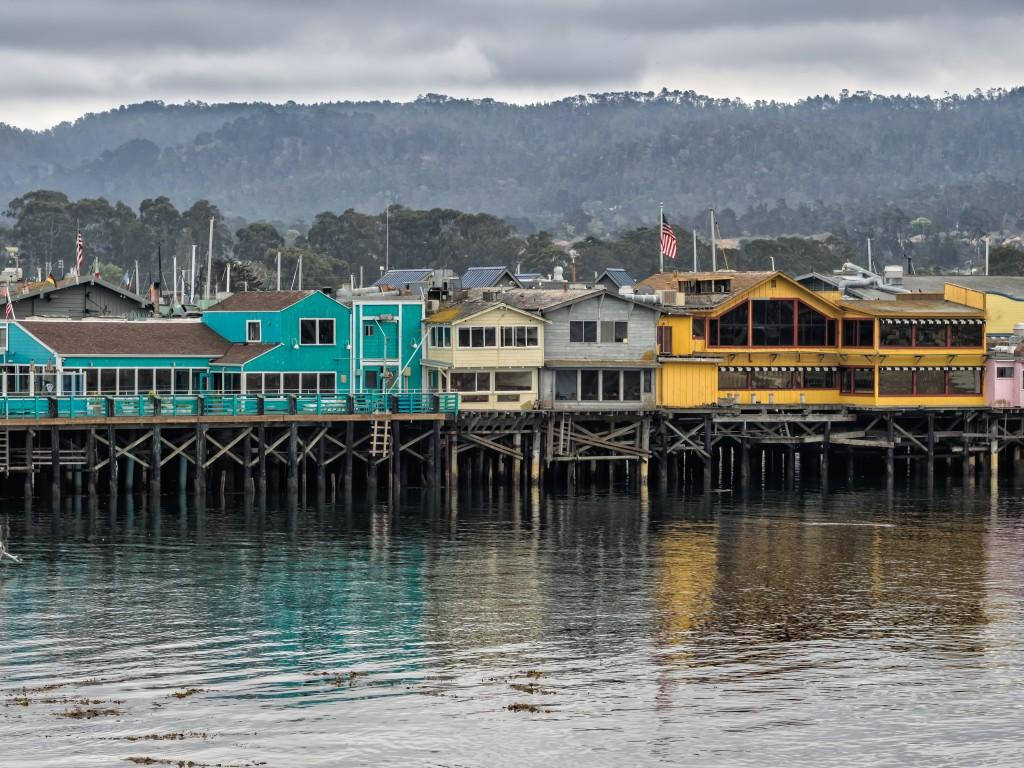 Fishermans Wharf Colorful Houses Wallpaper