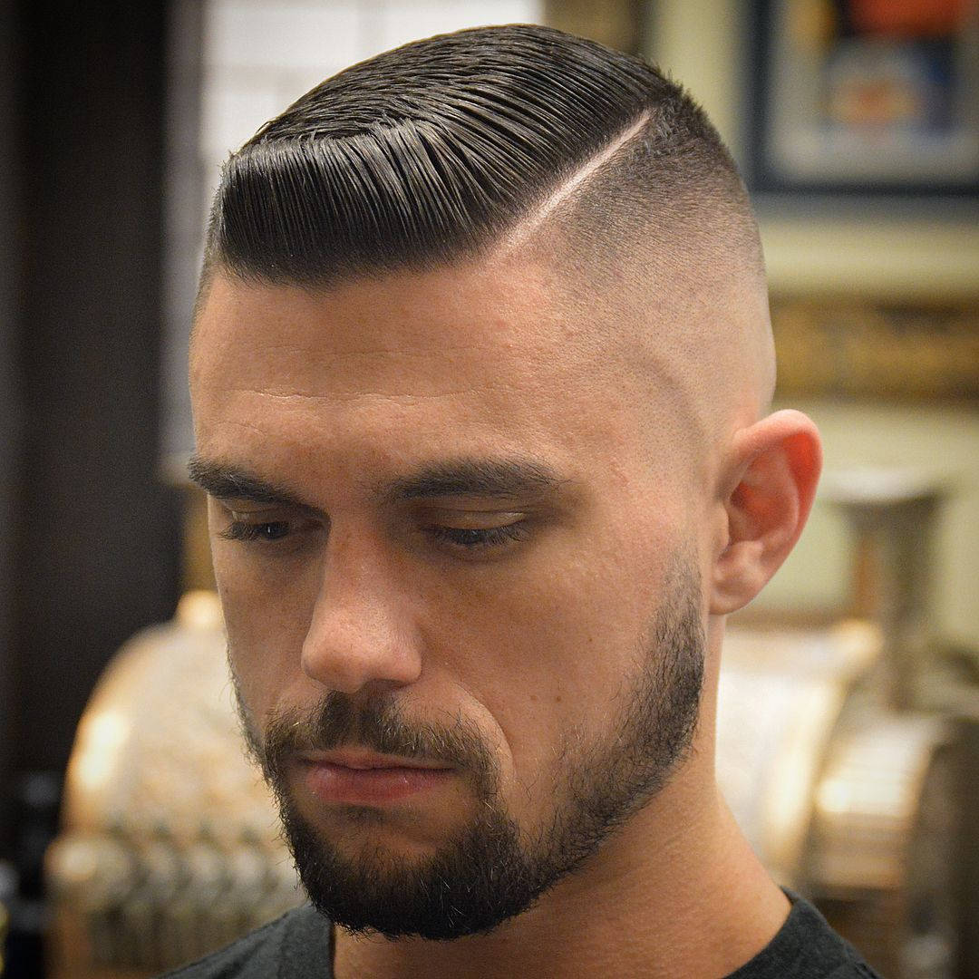 Flat Top Men Hair Style With Beard Wallpaper