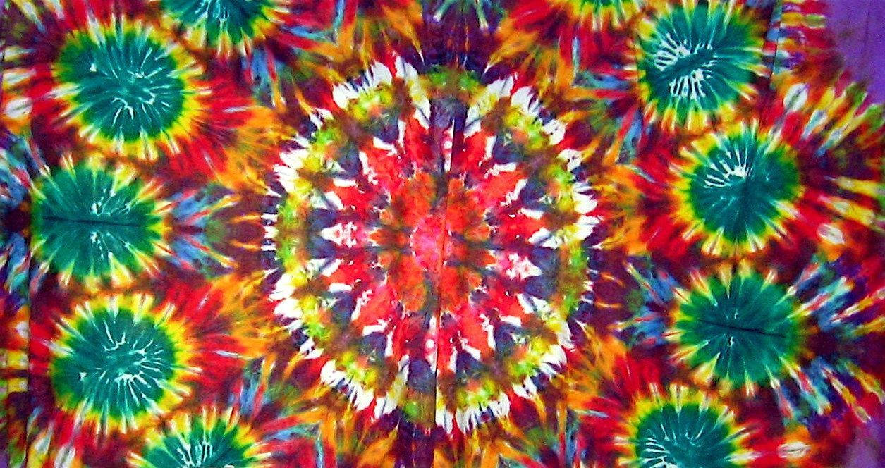 Flower Like Tie Dye Pattern Wallpaper