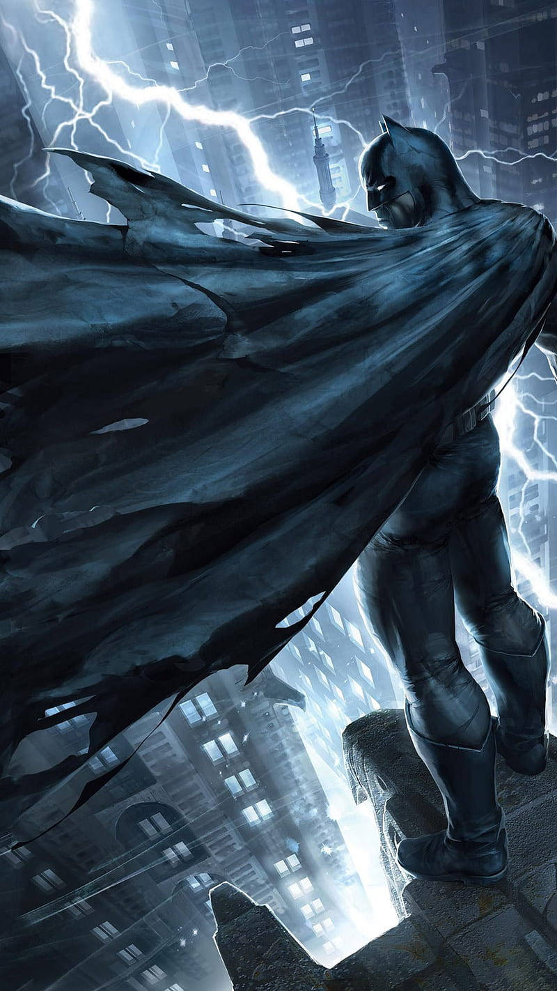 Flowy Cape Batman Arkham Iphone Wallpaper