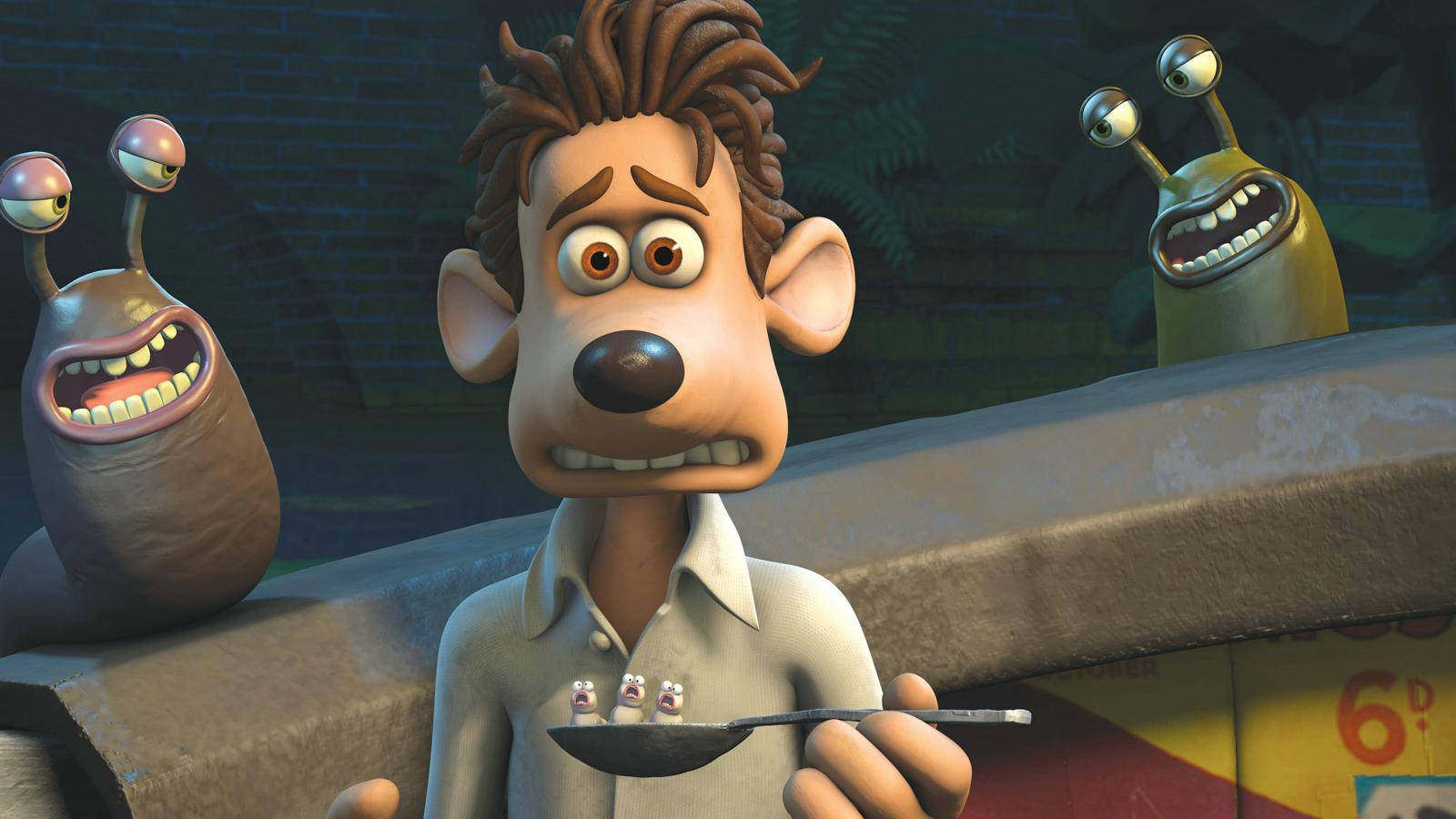 Flushed Away Slugs Wallpaper