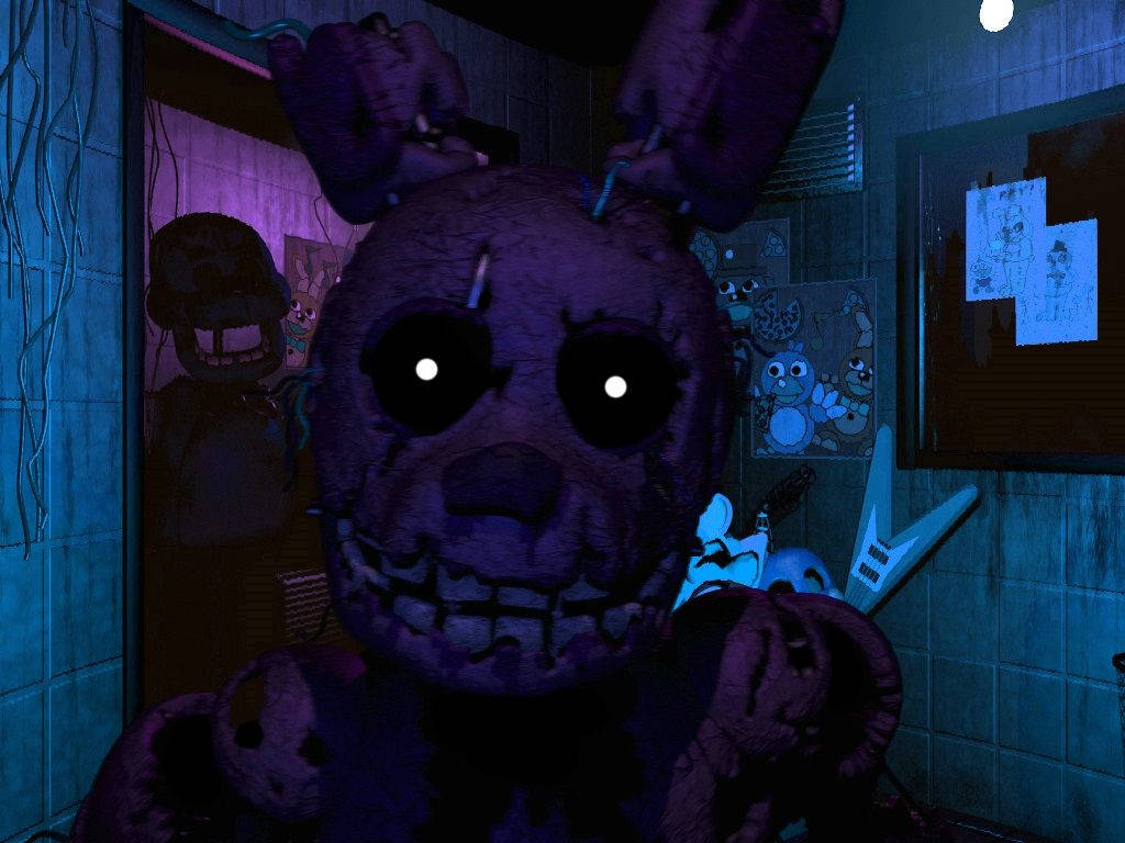 Fnaf Purple Guy As Springtrap Wallpaper