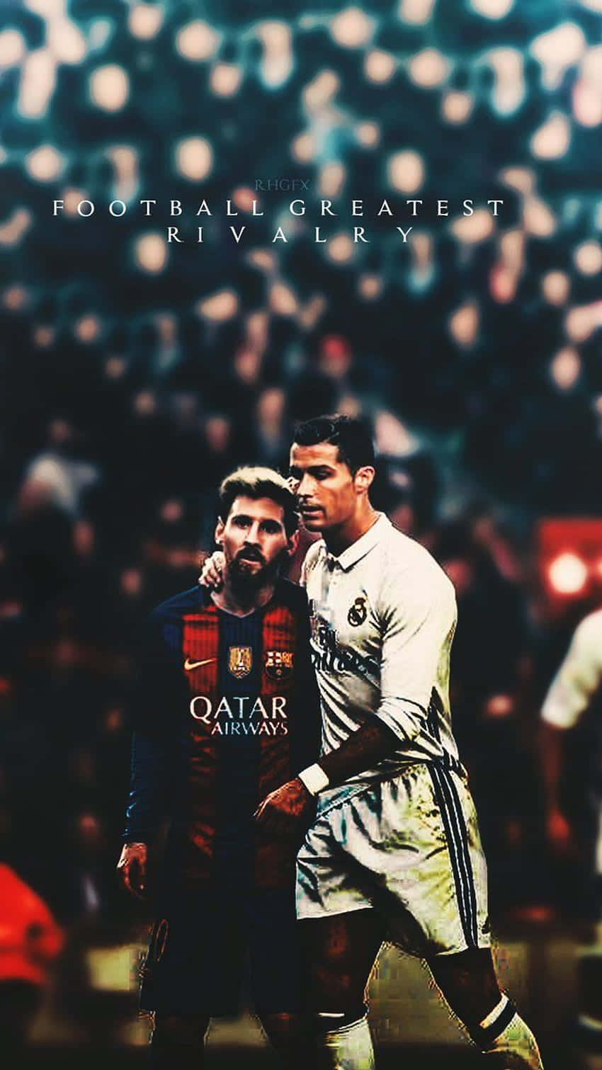 Football Greatest Rivalry Messi Ronaldo4 K Wallpaper