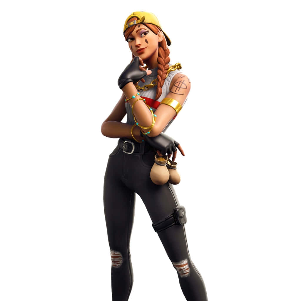 Fortnite Aura Skin Cool Outfit Battle Royale Wallpaper