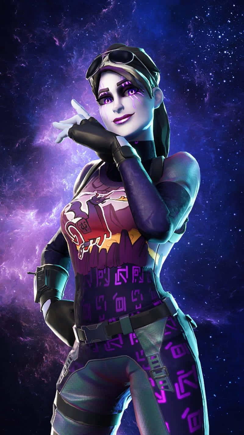 Fortnite Dark Bomber Cosmic Backdrop Wallpaper
