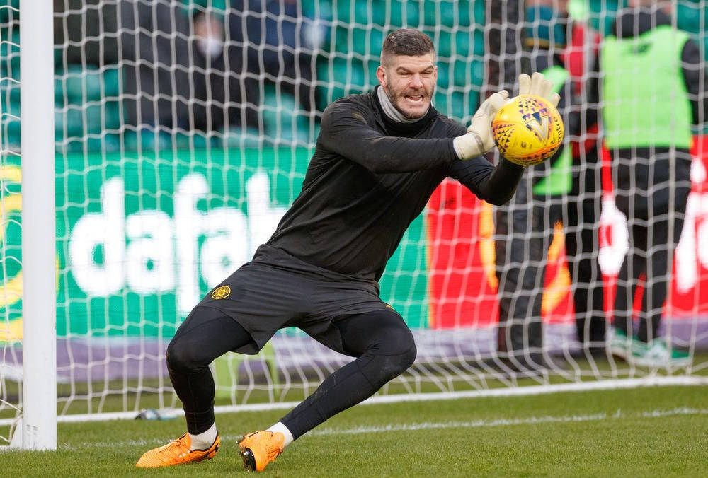 Fraser Forster Blocking A Ball Wallpaper