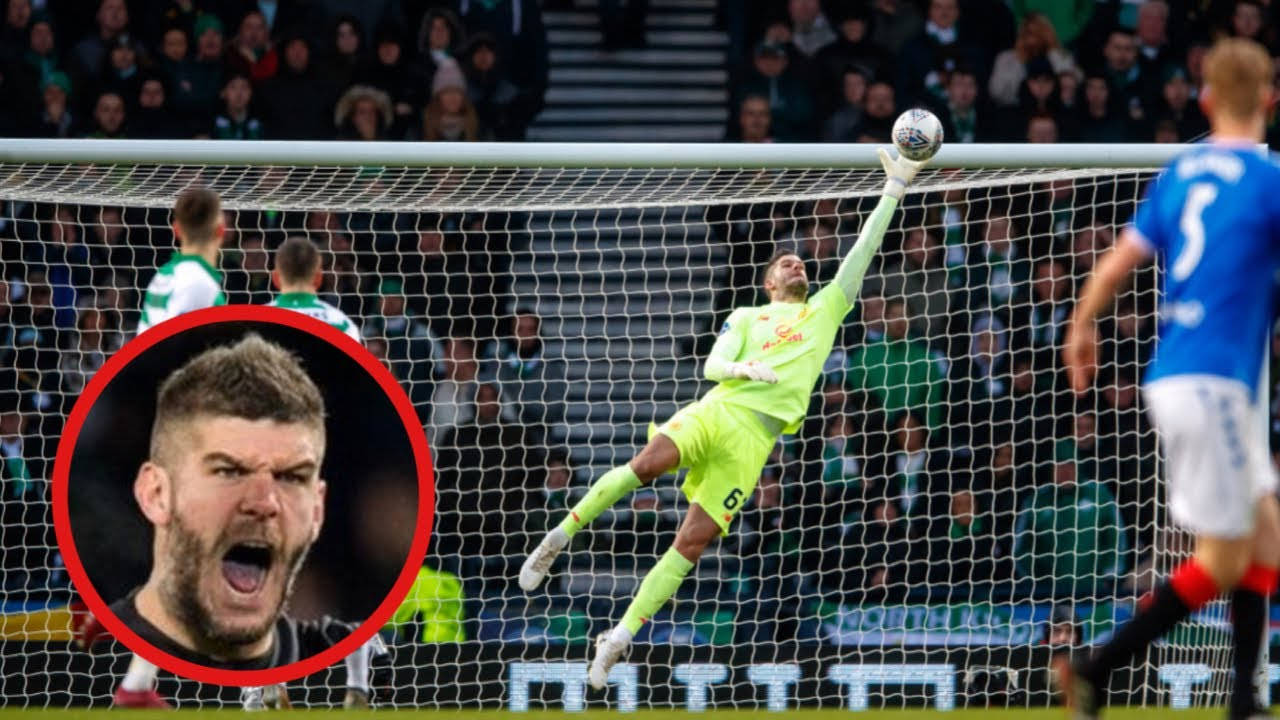 Fraser Forster In Action - Premier League's Renowned Goalkeeper Wallpaper