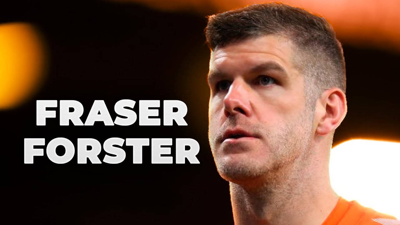 Fraser Forster Up-close With Name Wallpaper