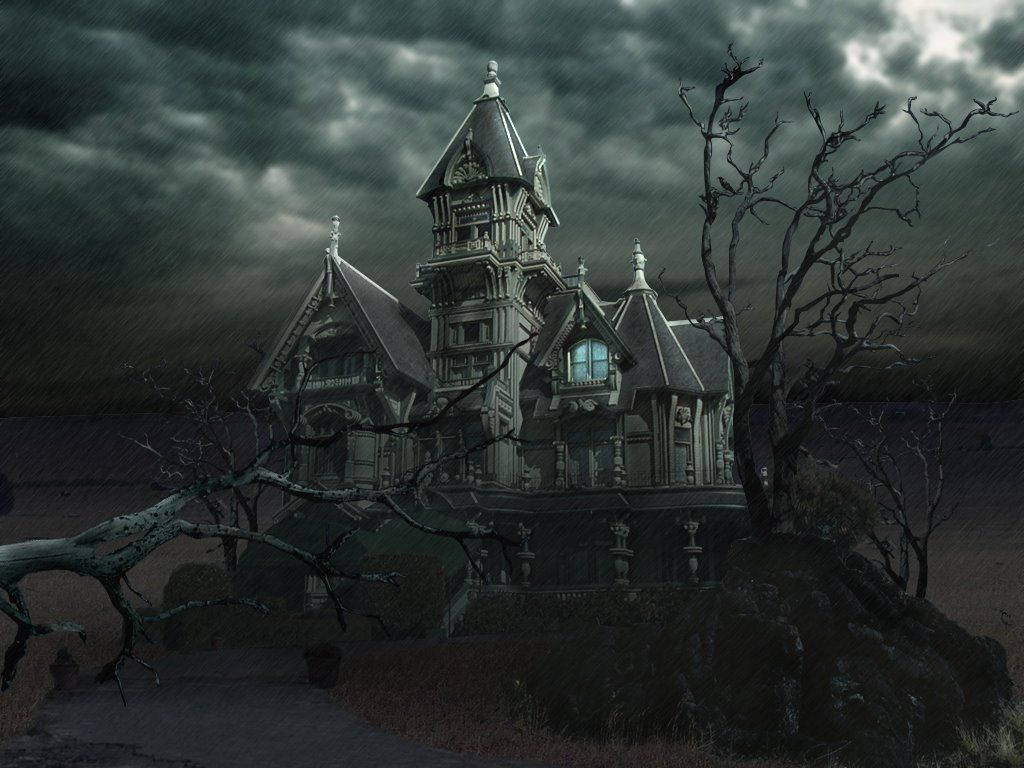 Freaky Horror Haunted Mansion Wallpaper