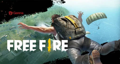 Free Fire Banner Parachuting Wallpaper