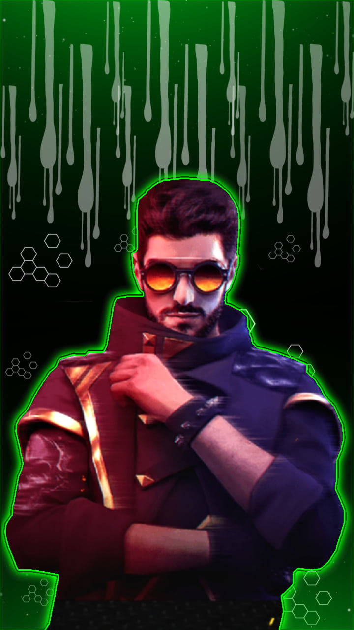 Free Fire Dj Alok Green Aesthetic Wallpaper