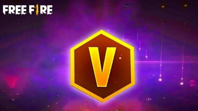 Free Fire V Badge Banner Wallpaper