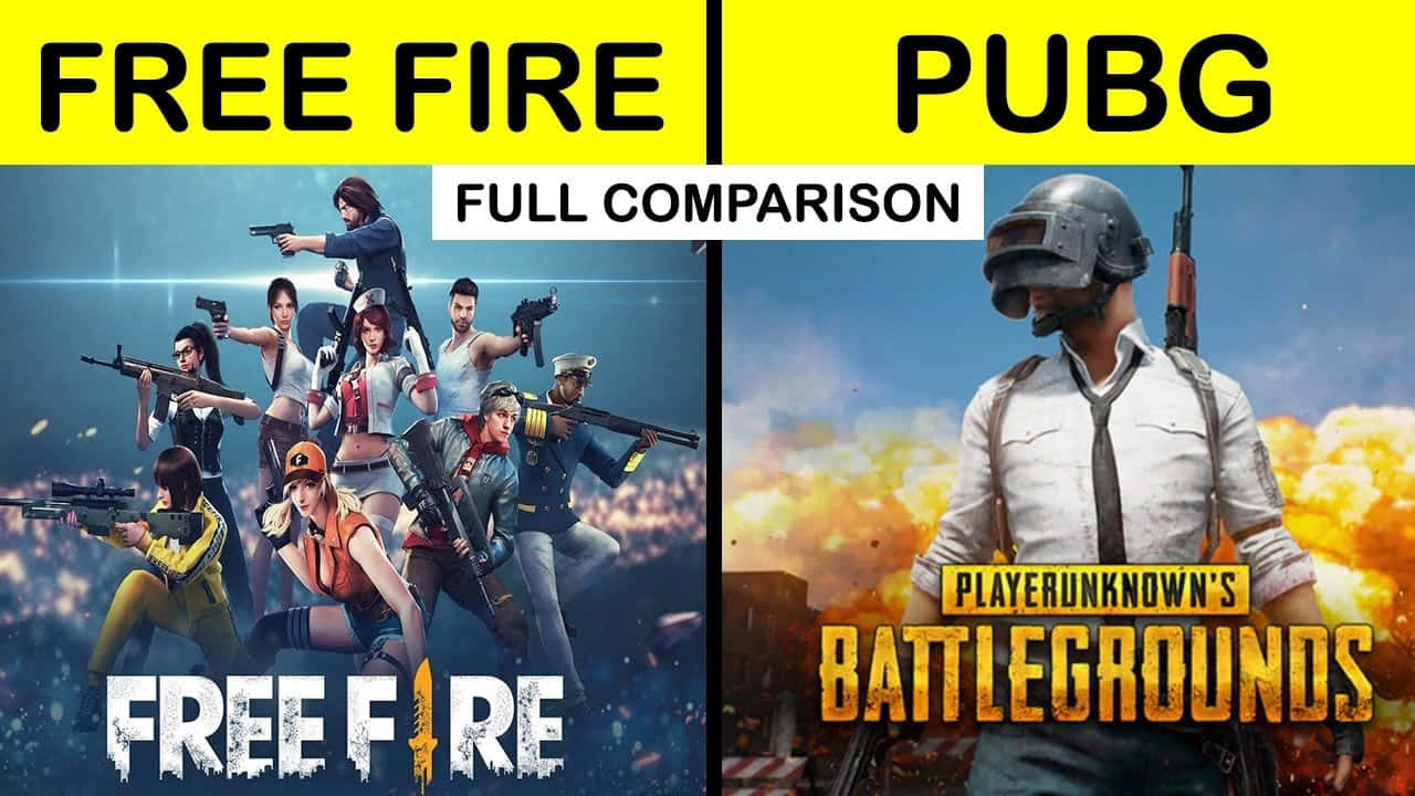 Free Firevs P U B G Comparison Wallpaper