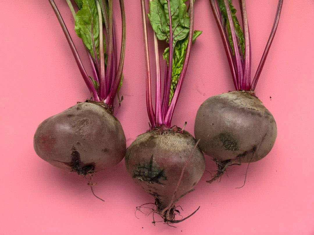 Fresh Harvest Of Vibrant Beetroot Vegetables Wallpaper