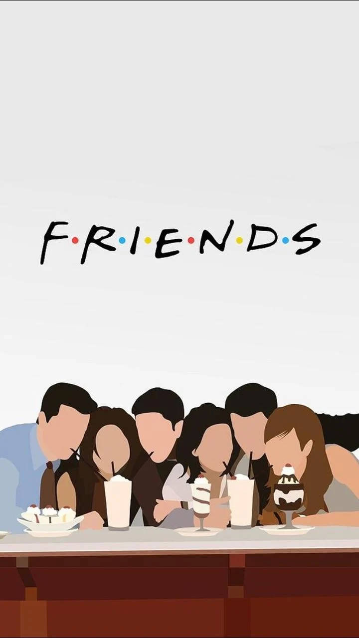 Friends Tv Show Minimalist Artwork Wallpaper