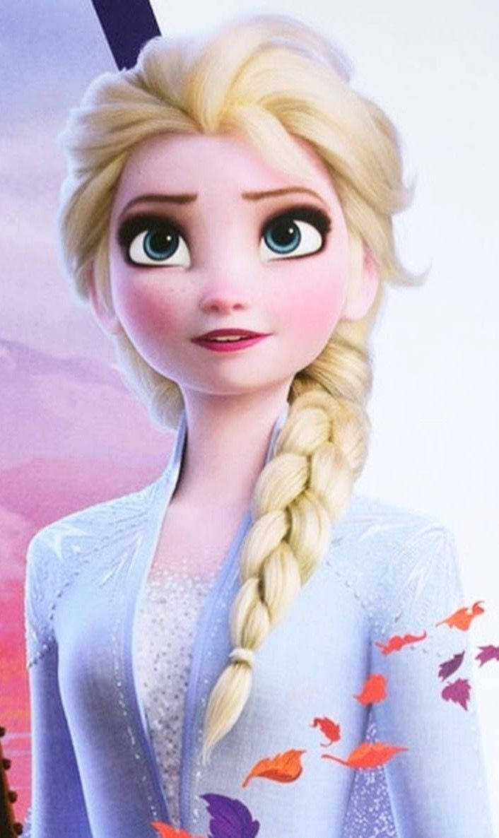 Frozen 2 Elsa In Braided Hairstyle Wallpaper