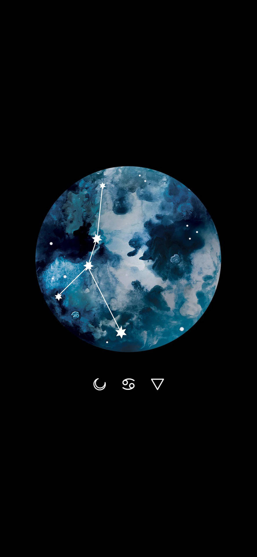 Full Moon And Cancer Constellation Wallpaper