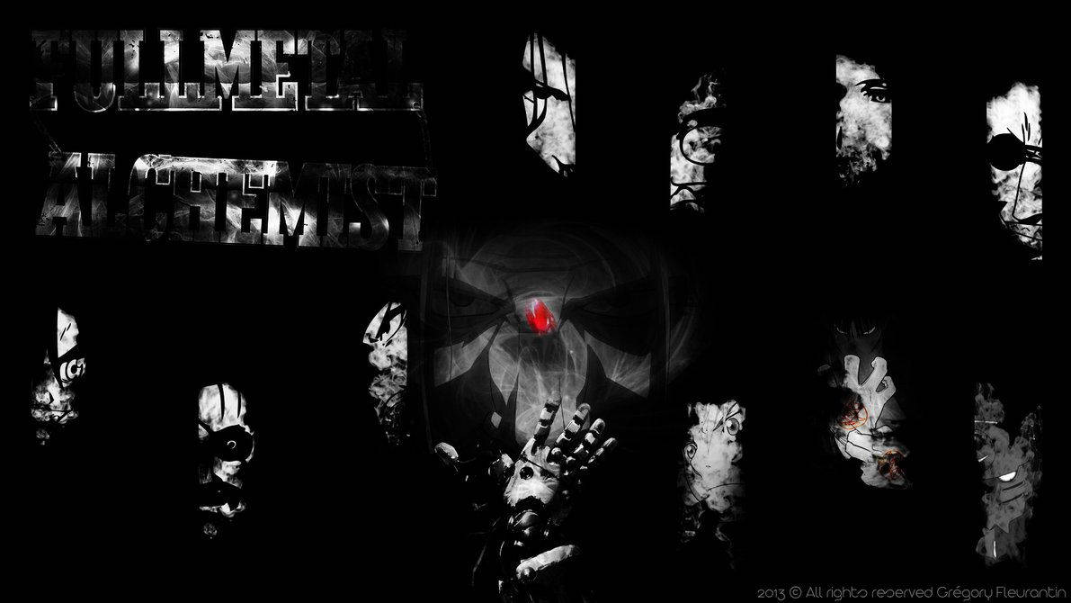 Fullmetal Alchemist Black And White Ghosts Wallpaper